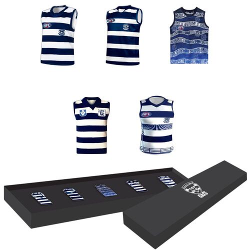 Geelong Cats Guernsey Designs Pin Set