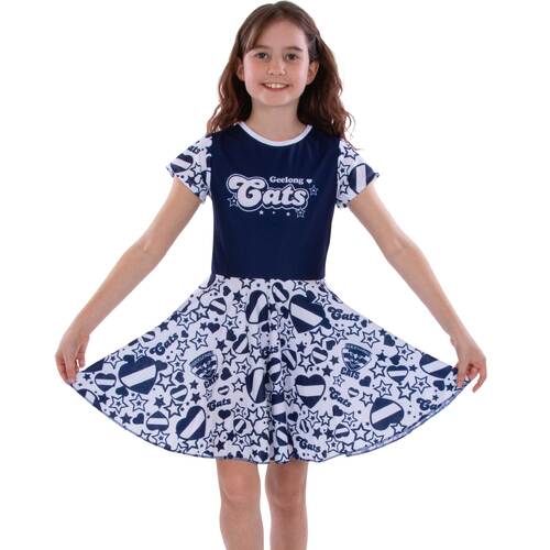 Geelong Cats Girls Heartbreaker Supporter Dress
