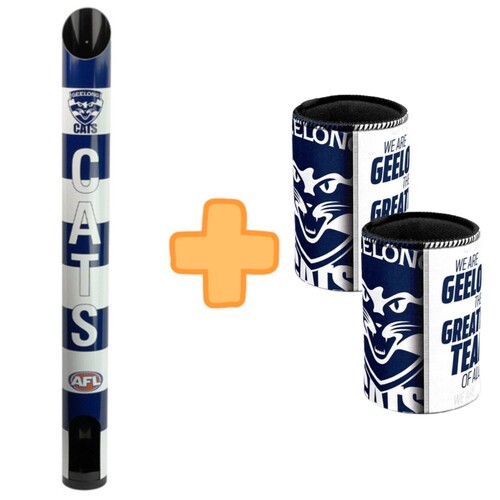Geelong Cats Stubby Holder Dispenser Bonus Pack
