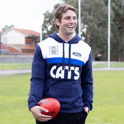 Geelong Cats Throwback Pullover Hood