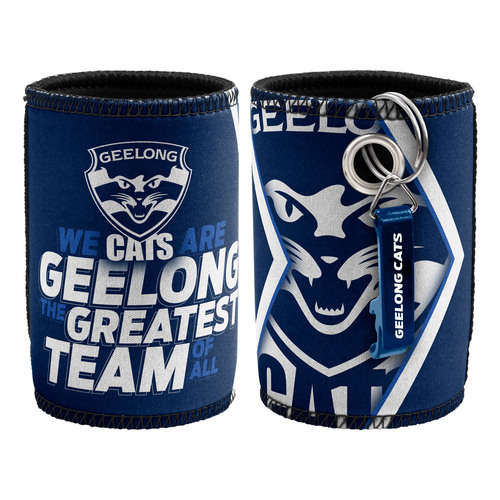 Geelong Cats Stubby Holder with Opener
