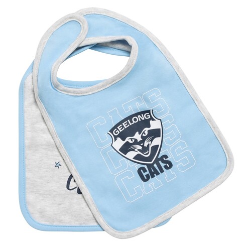 Geelong Cats Baby 2-Pack Bibs