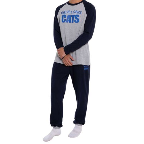 Geelong Cats Youths Raglan Cuffed PJ Set