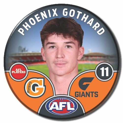 GWS Giants 2025 Player Pin Badge - GOTHARD
