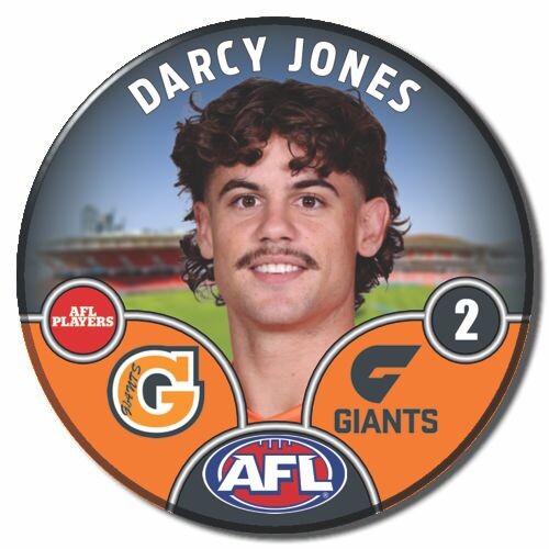 GWS Giants 2025 Player Pin Badge - JONES