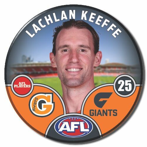 GWS Giants 2025 Player Pin Badge - KEEFFE