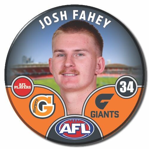 GWS Giants 2025 Player Pin Badge - FAHEY