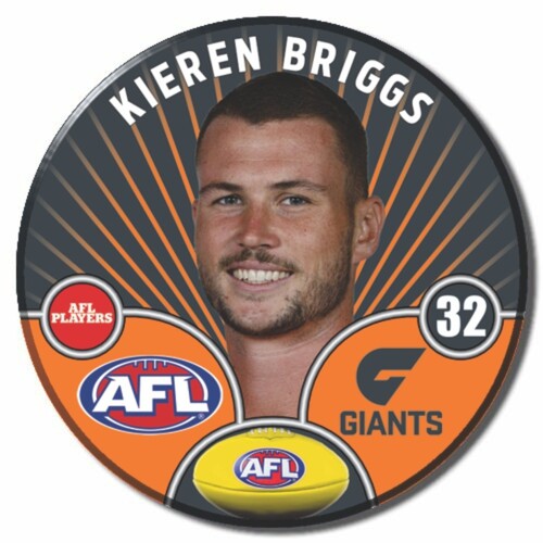 GWS Giants 2026 Player Pin Badge - BRIGGS