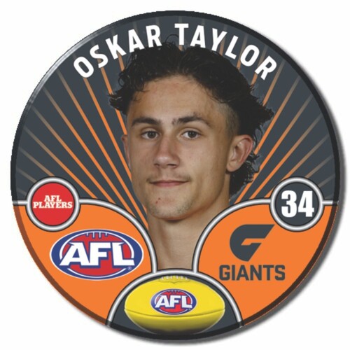 GWS Giants 2026 Player Pin Badge - TAYLOR, O