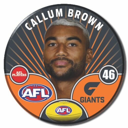 GWS Giants 2026 Player Pin Badge - BROWN