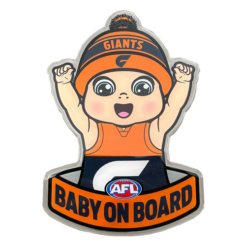 GWS Giants Baby on Board Decal