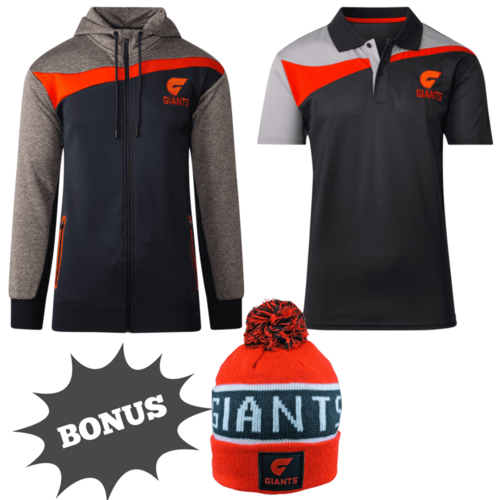 GWS Giants Mens Swish Hoodie & Polo Bundle