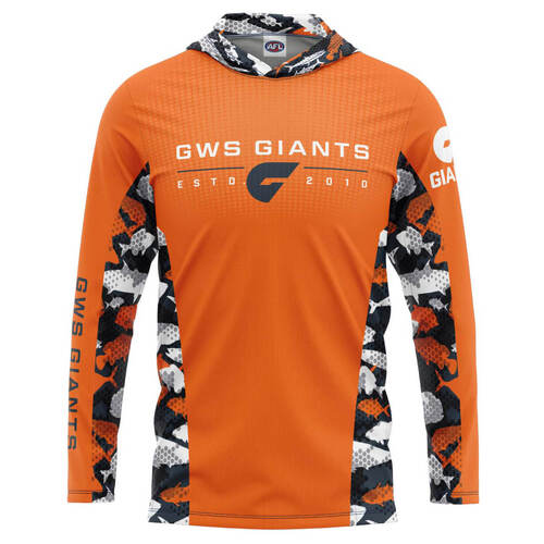 GWS Giants Adults Hooded Fishing Shirt