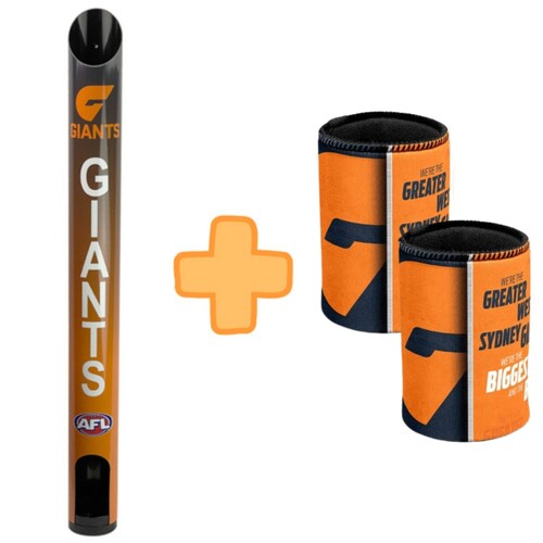 GWS Giants Stubby Holder Dispenser Bonus Pack