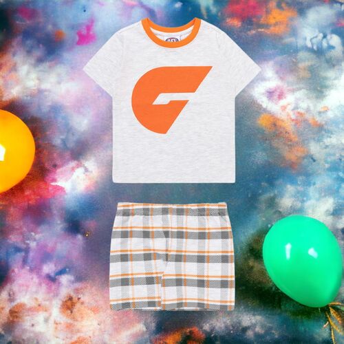 GWS Giants Toddlers Check PJ Set