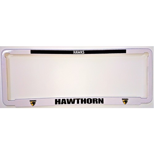 Hawthorn Hawks Car Number Plate Surrounds Set of 2