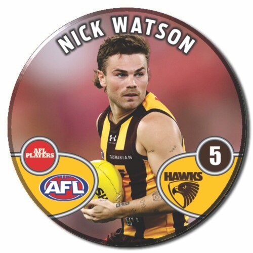 Hawthorn Hawks 2026 Player Action Badge - WATSON