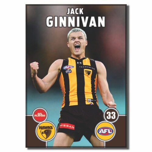 Hawthorn Hawks 2026 Player Action Magnet - GINNIVAN