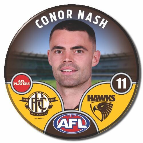 Hawthorn Hawks 2025 Player Pin Badge - NASH