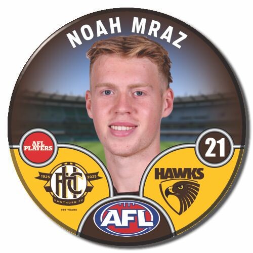 Hawthorn Hawks 2025 Player Pin Badge - MRAZ