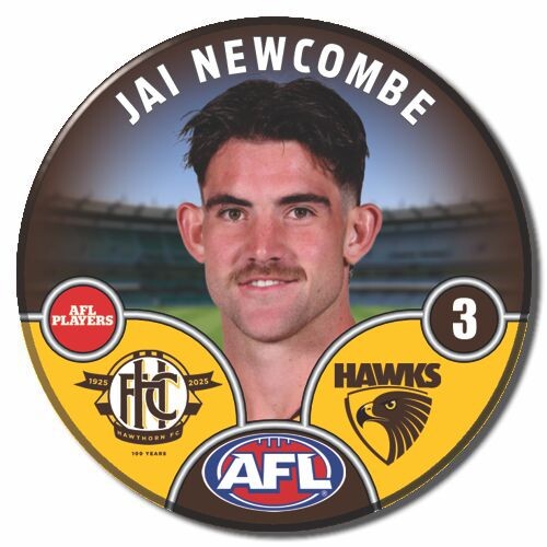 Hawthorn Hawks 2025 Player Pin Badge - NEWCOMBE