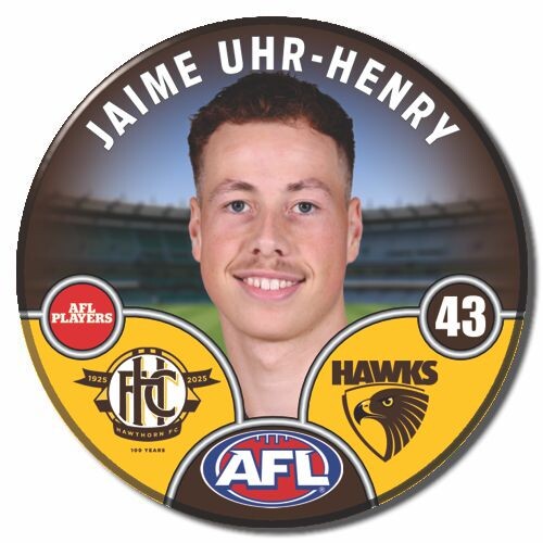Hawthorn Hawks 2025 Player Pin Badge - UHR-HENRY