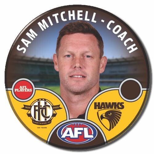 Hawthorn Hawks 2025 Coach Pin Badge - S.MITCHELL