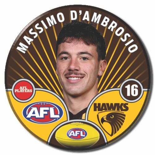 Hawthorn Hawks 2026 Player Pin Badge - D'AMBROSIO