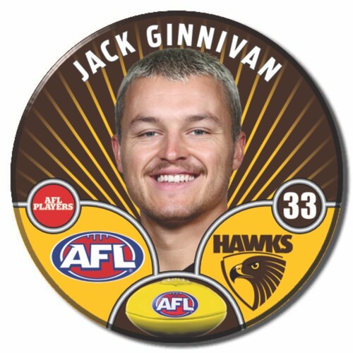 Hawthorn Hawks 2026 Player Pin Badge - GINNIVAN