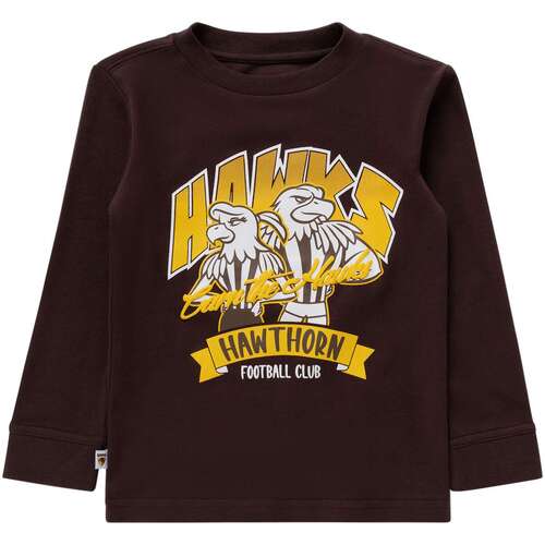 Hawthorn Hawks Kids Long Sleeve Tee