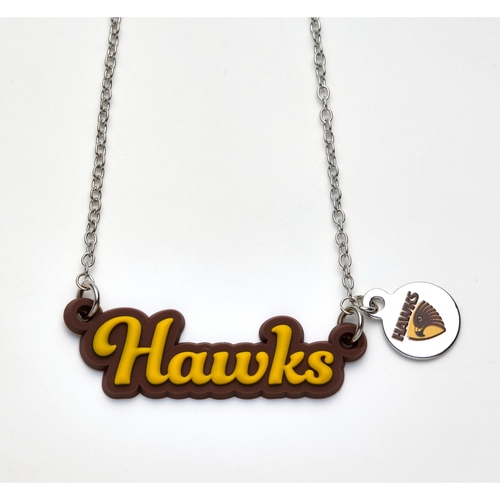 Hawthorn Hawks Script Necklace