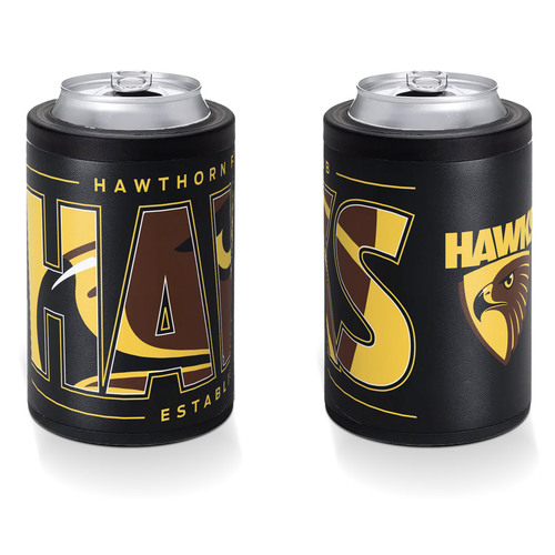 Hawthorn Hawks Insulated S/Steel Stubby Holder
