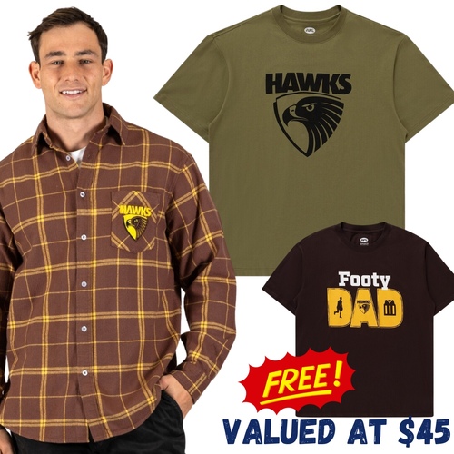 Hawthorn Hawks Dad Pack - FREE T-Shirt