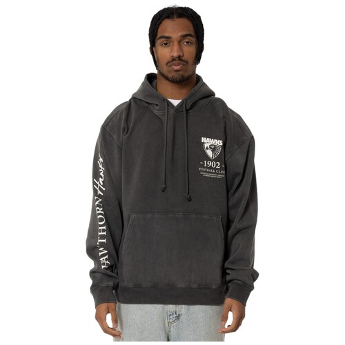 Hawthorn Hawks Mens Acid Wash Hoodie