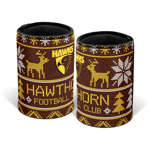 Hawthorn Hawks Xmas Stubby Holder