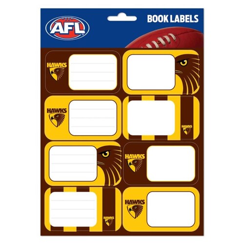 Hawthorn Hawks School Book Labels