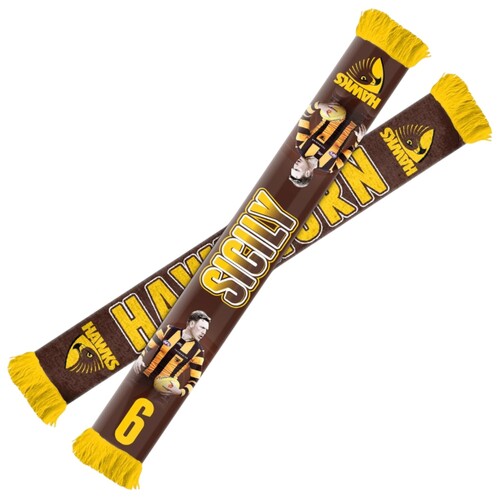 Hawthorn Hawks James Sicily Player Scarf