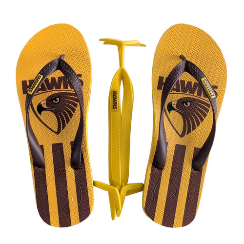 Hawthorn Hawks Boomerangz Thongs w/extra Straps