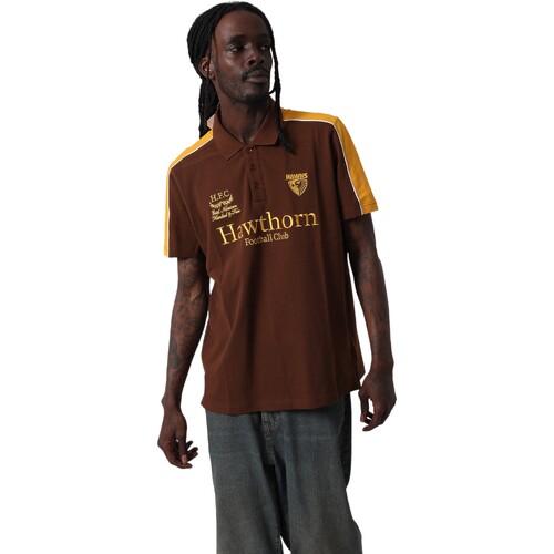 Hawthorn Hawks Mens Multi Logo Polo