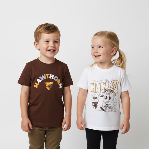 Hawthorn Hawks Kids Twin Pack Graphic Tees