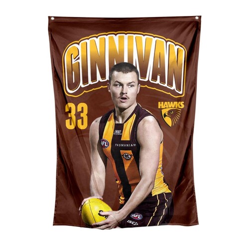 Hawthorn Hawks Jack Ginnivan Wall Flag
