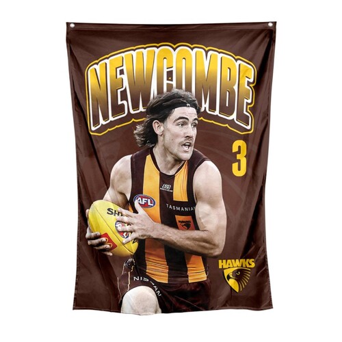 Hawthorn Hawks Jai Newcombe Wall Flag