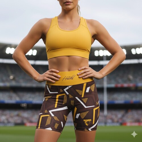 Hawthorn Hawks Womens Voltra Exercise Shorts 