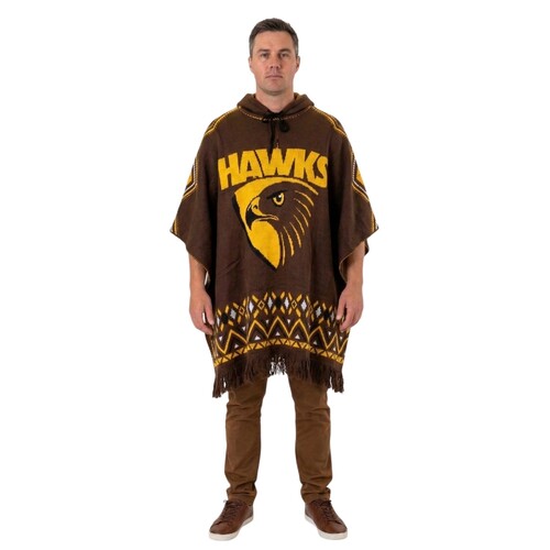 Hawthorn Hawks Dakota Knitted Poncho