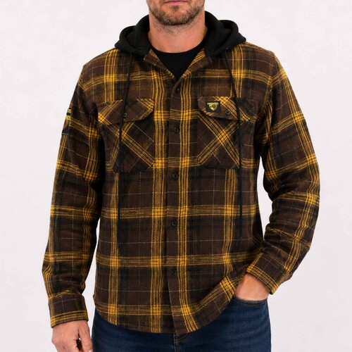 Hawthorn Hawks Highland Hooded Flannel Shirt 