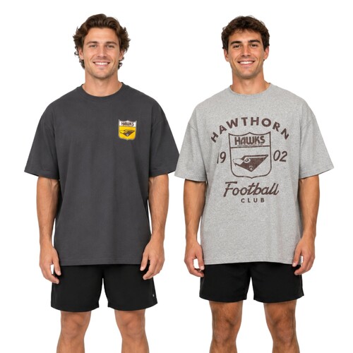 Hawthorn Hawks Mens 2 Pack Vintage Tees 