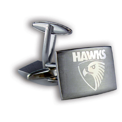 Hawthorn Hawks Silver Etched Cufflinks