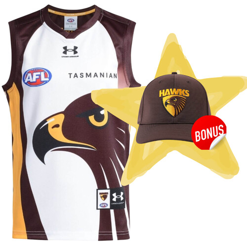Hawthorn Hawks Under Armour Adults Clash Guernsey + Free Cap