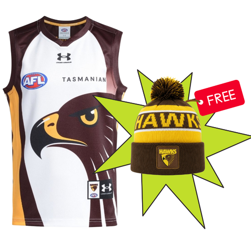 Hawthorn Hawks Under Armour Youths Clash Guernsey + Free Beanie