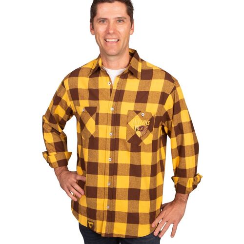 Hawthorn Hawks Adults Flannel Shirt